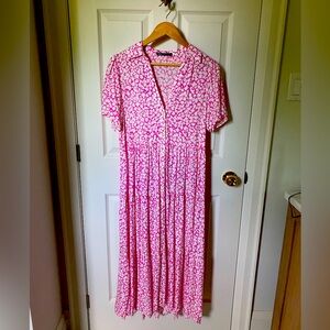 Zara floral maxi dress